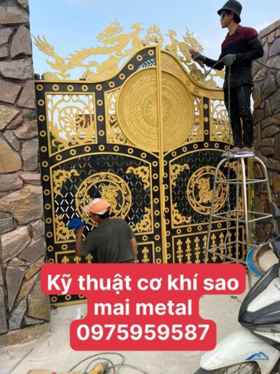 Thi công cổng sẳt - Xây Dựng Sao Mai Metal - Công Ty TNHH Kỹ Thuật Cơ Khí Sao Mai Metal